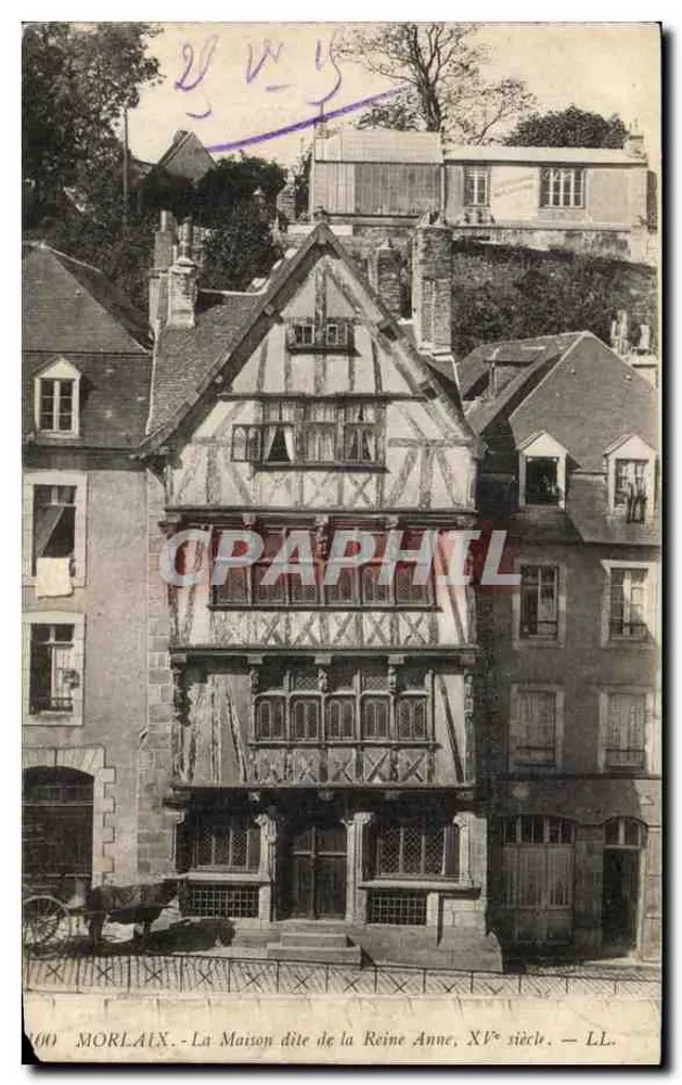 Morlaix - Das Haus, genannt das Haus der Königin Anne, 15. Jahrhundert — LL. - Vorderseite