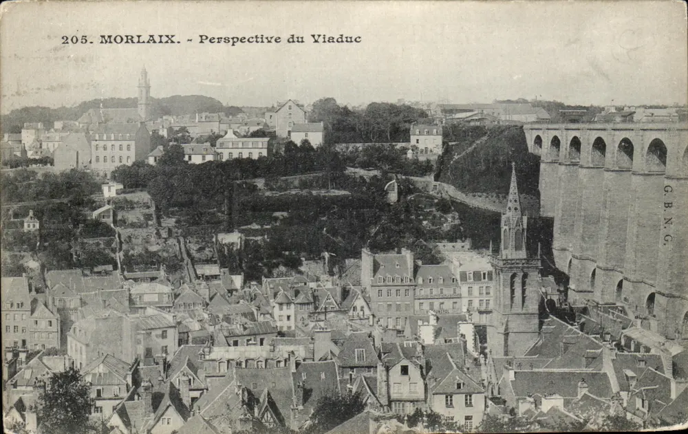 Morlaix — Perspectiva do Viaduto — G.R.N.G. - Frente