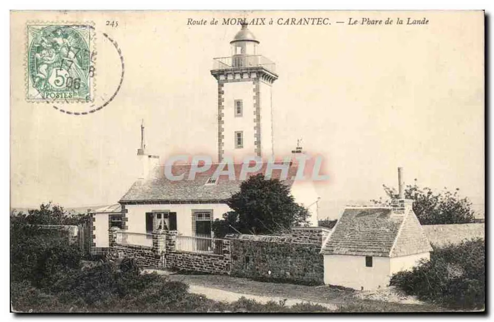 Rodovia de Morlaix para Carantec — Farol da Lande - Frente