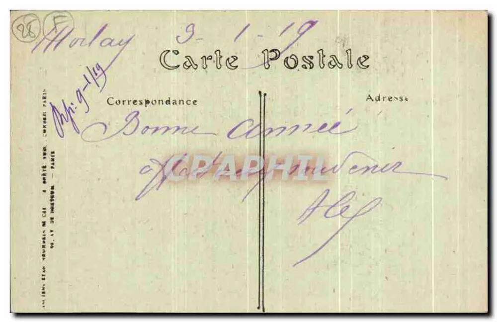 Morlaix — Rue de Brest und die großen Geschäfte « Au Phare » — ND. Phol. 91 - Rückseite