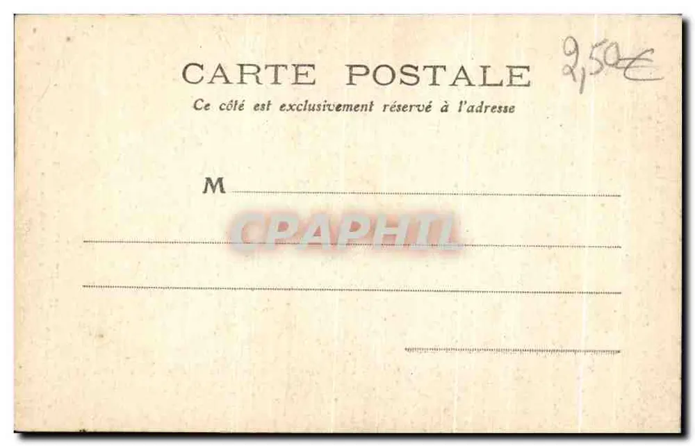 Morlaix - Velha Casa na Praça das Halles — Coleção Andrieu, n°12 - Verso