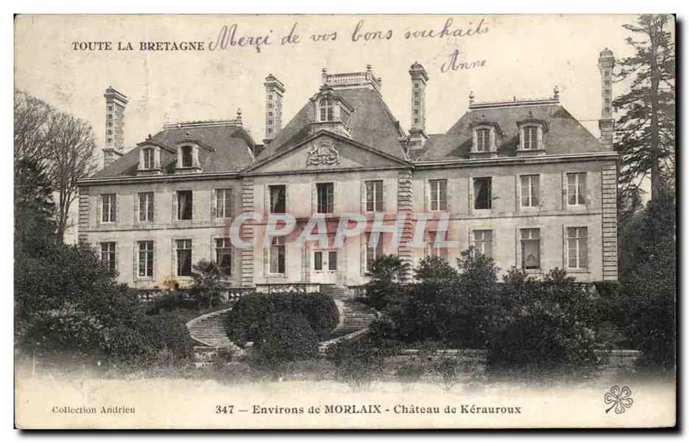 Castelo de Kérauoux — Arredores de Morlaix — Toda a Bretanha - Frente