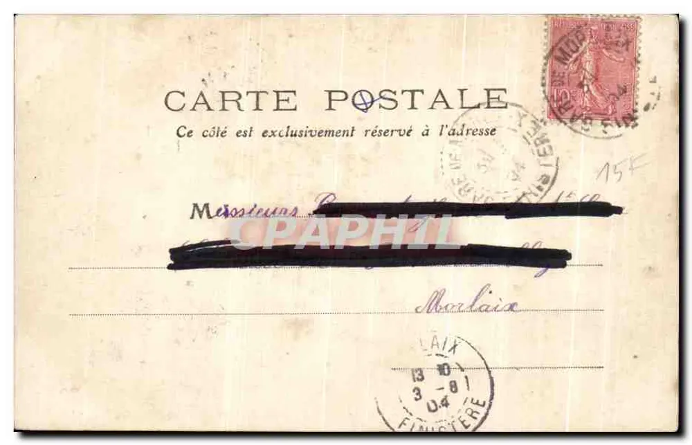 Castelo de Kérauoux — Arredores de Morlaix — Toda a Bretanha - Verso