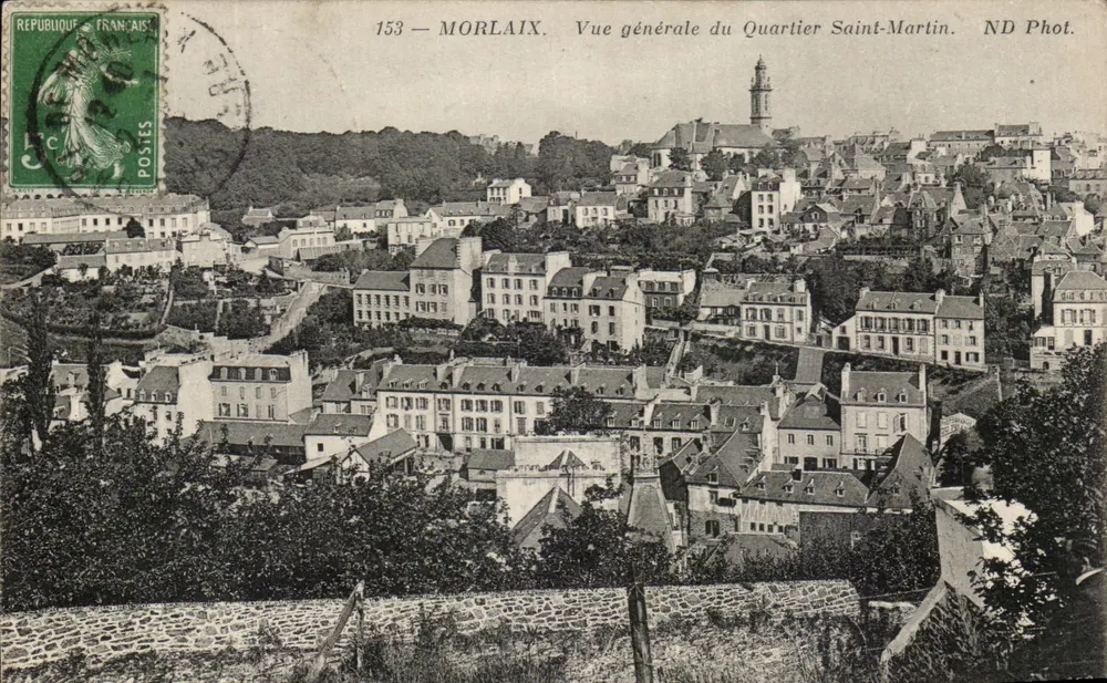 Morlaix — Vista geral do Bairro Saint-Martin — ND Fot. n°153 - Frente