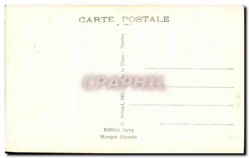Morlaix - Kirche Sainte-Mélaine - Place Thiers — Gaby, n°53 - Rückseite