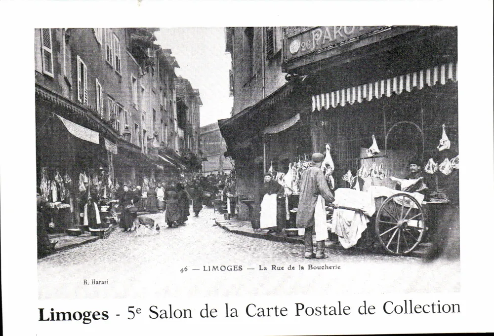 Limoges - Rue de la Boucherie — 5. Salon de la Carte Postale de Collection — R. Harari - Vorderseite