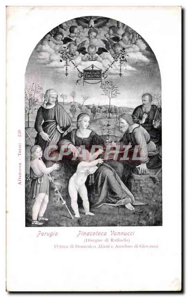 Perugia - Pinacoteca Vannucci - Teken van Raphael - Voorkant