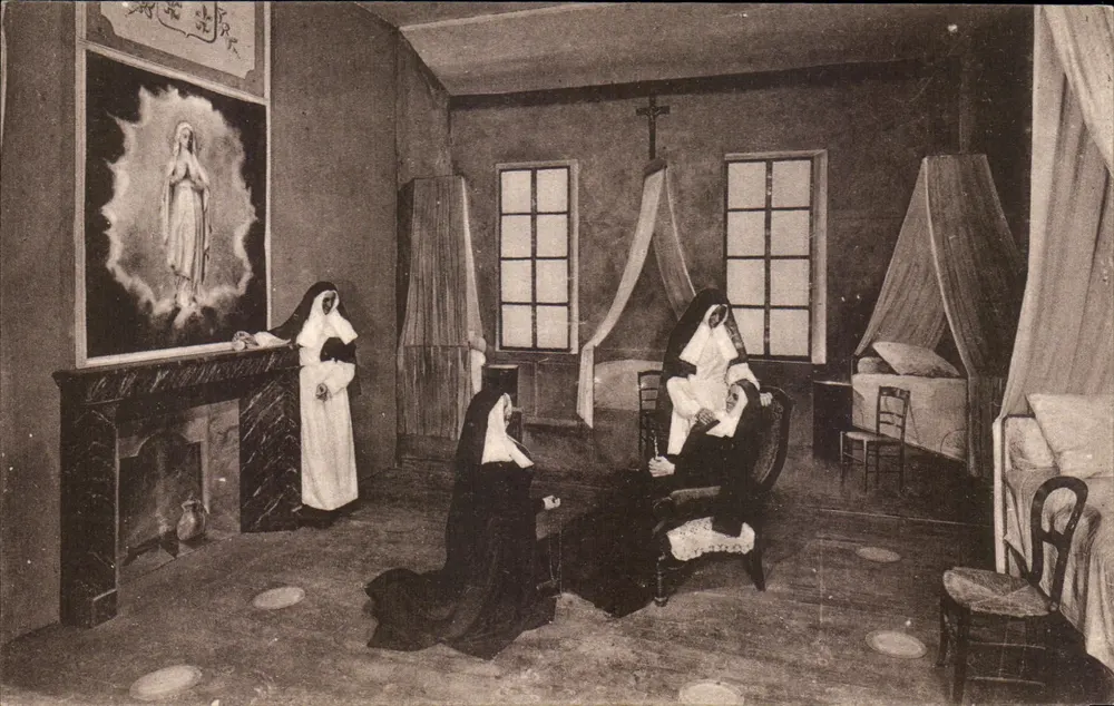 Der Tod von Bernadette im Konvent von Saint-Gildard in Nevers — Géraldine des Arts Photographiques, Straßburg - Vorderseite
