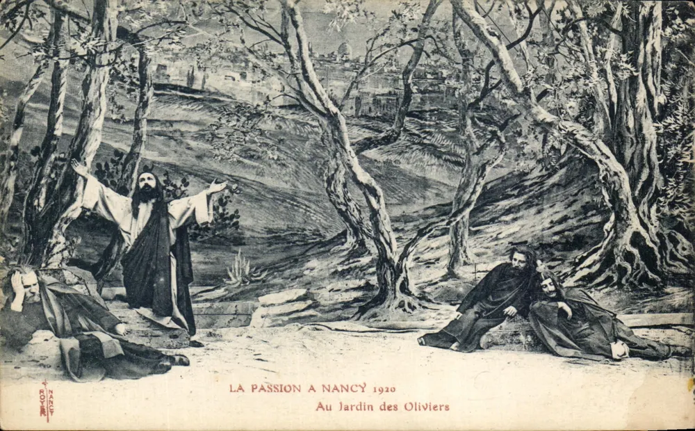 Die Passion in Nancy — Im Olivenhain — Ausgabe NANCY 1920 - Vorderseite