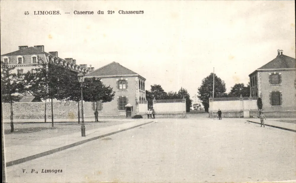 Limoges — Kasernen des 21. Chasseurs — V. P., Limoges - Vorderseite