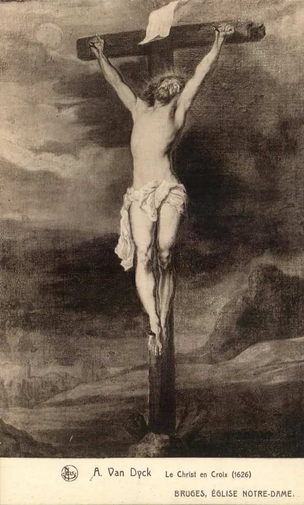 Der Christus am Kreuz — Gemälde von A. Van Dyck (1626) — Verlag Ern. Thill, Brüssel - Vorderseite