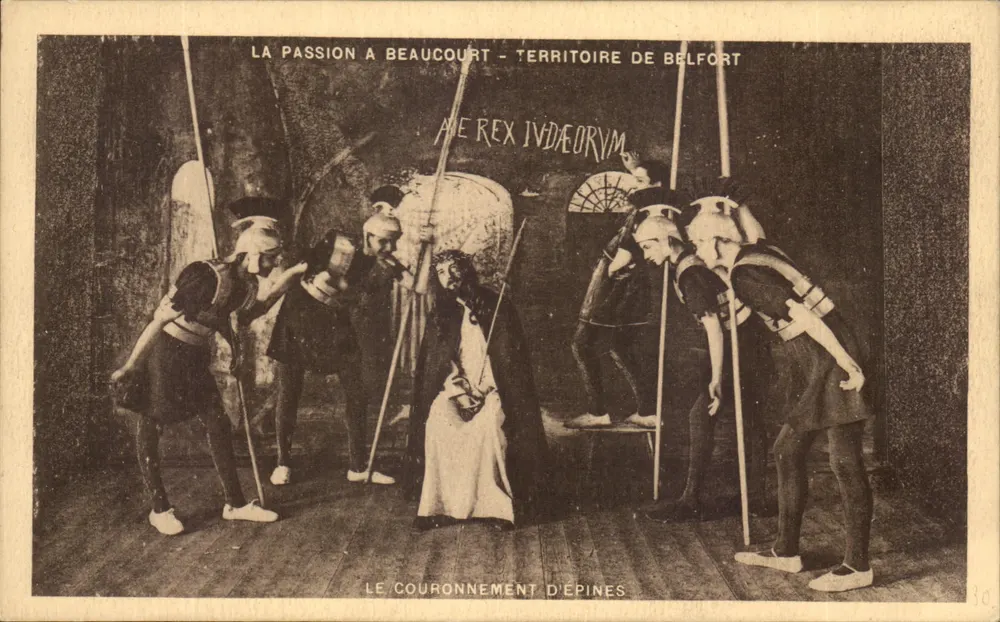 Die Passion in Beaucourt — Territorium von Belfort — Das Krönung mit Dornen - Vorderseite