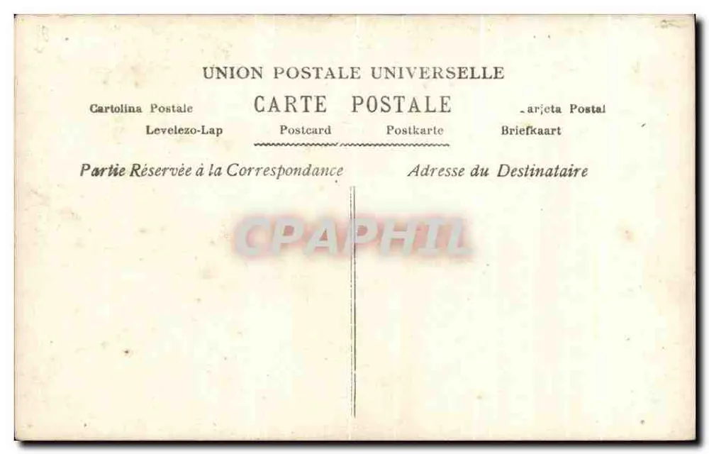 A Fé — Tema religioso com cruz e leão — A'N PARIS n°795 - Verso