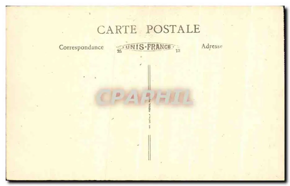 Heiliger Jean Baptiste Vianney, Pfarrer von Ars, 1786-1859 — Geknüpfter Kopf — Verlag Unis-France, Nr. 25 - Rückseite
