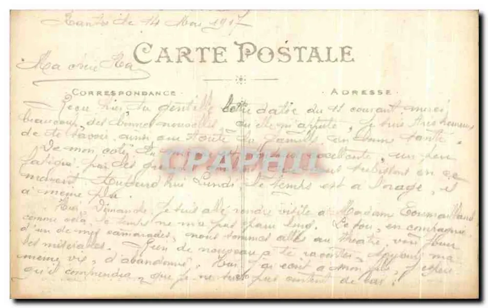 Nantes — Die Lefèvre-Utile-Türme im Mondlicht — Artaud et Nozais, n°688 - Rückseite