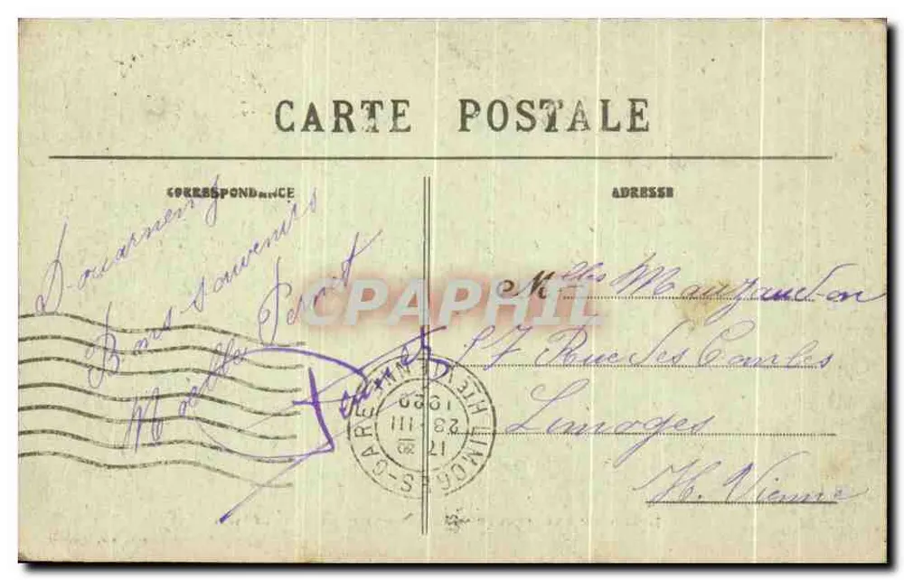 Bucht von Douarnenez — Boote, die am Fischereiknoten ankommen — Sammlung Villard, Quimper - Rückseite