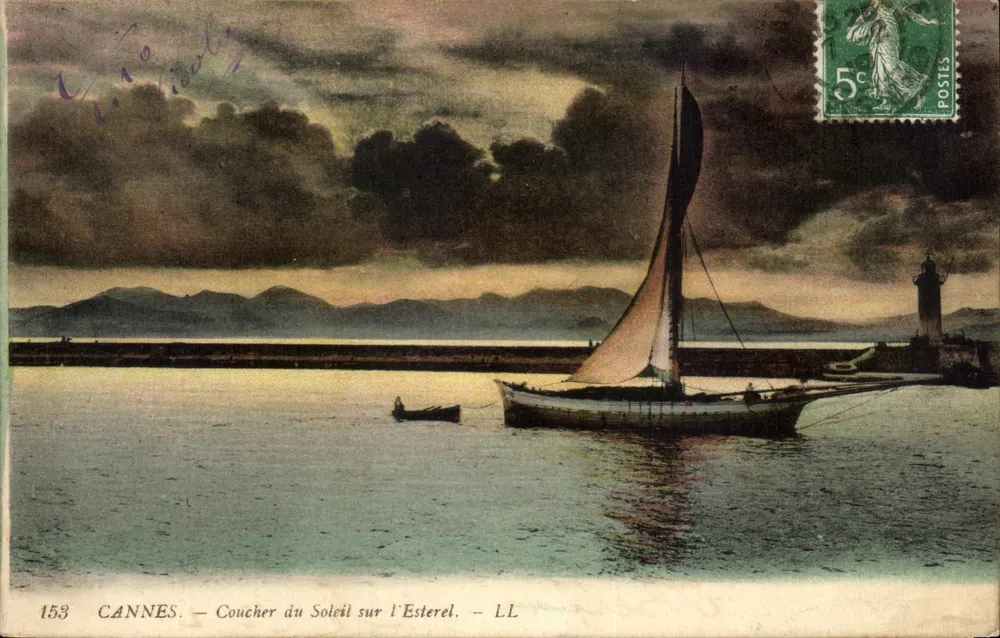 CANNES — Pôr do sol sobre o Esterel — LL, n°153 - Frente