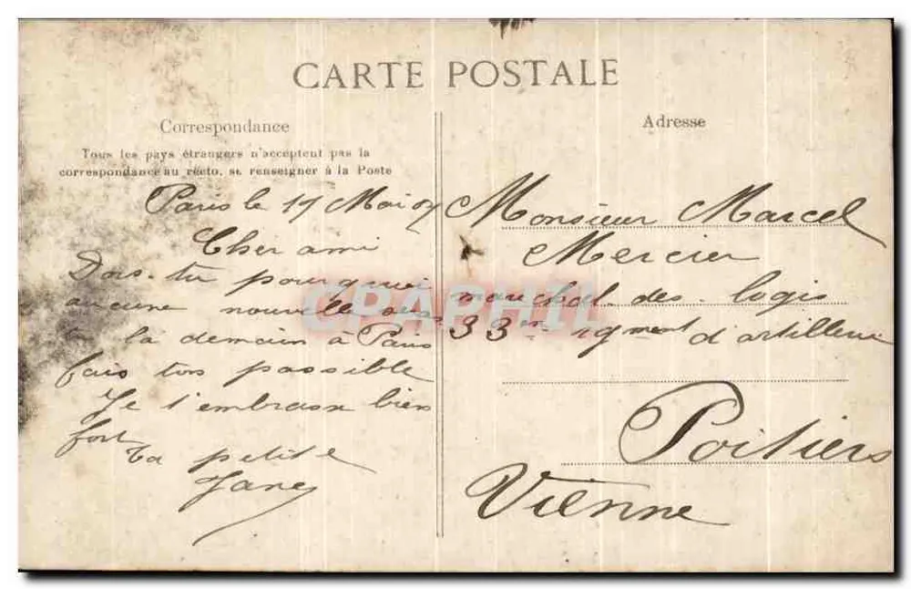 PARIS la Noche — La Puerta Saint-Martin — Ediciones de la Cité - Reverso