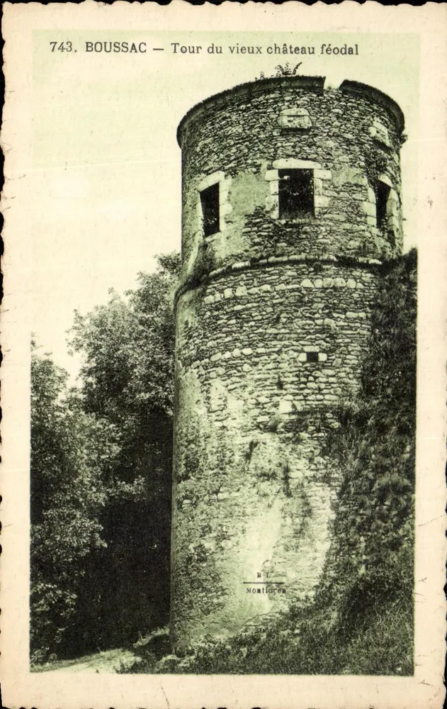 Boussac — Turm des alten feudalen Schlosses — B. Laville, Montilhac, n°743 - Vorderseite