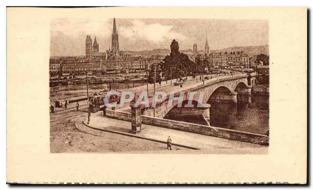 Rouen — Le Pont Corneille et la Cathédrale — éditeur non identifié, n° 24 - Recto