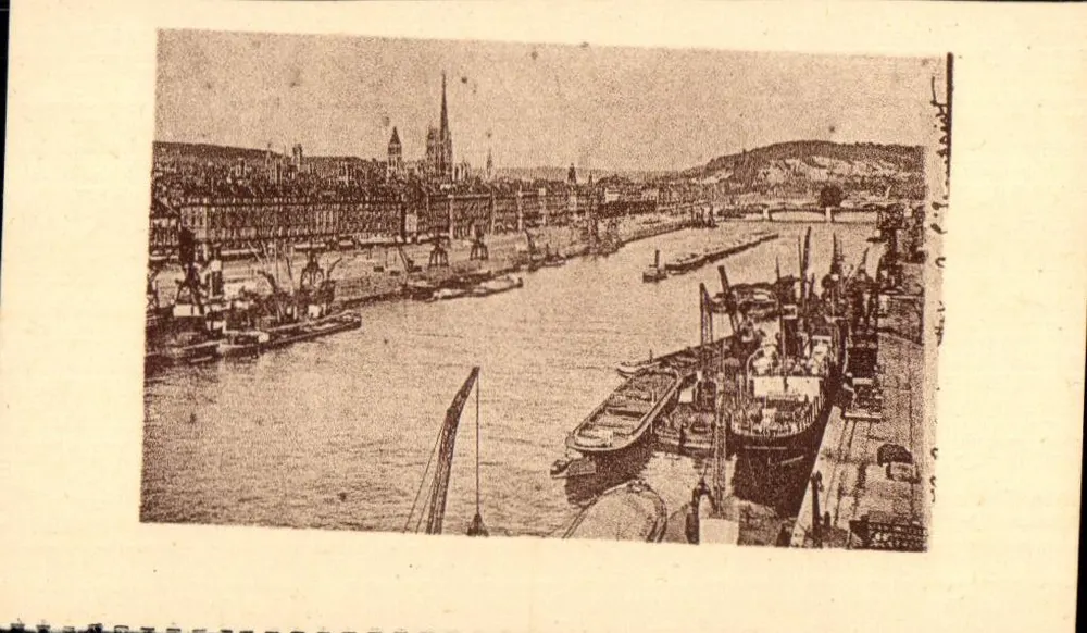 Rouen — Ansicht der Seine vom Transbordeur — LL — n°87 - Vorderseite