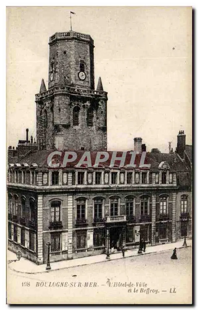 Boulogne-sur-Mer — Das Rathaus und die Glockenturm — Verlag L.L. - Vorderseite