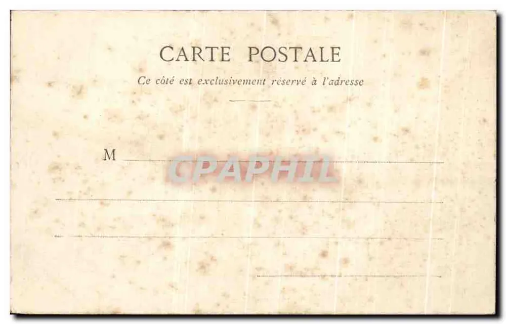 Montargis - Uma rua sobre a água — Lib. Chartier fr., Montargis - Verso