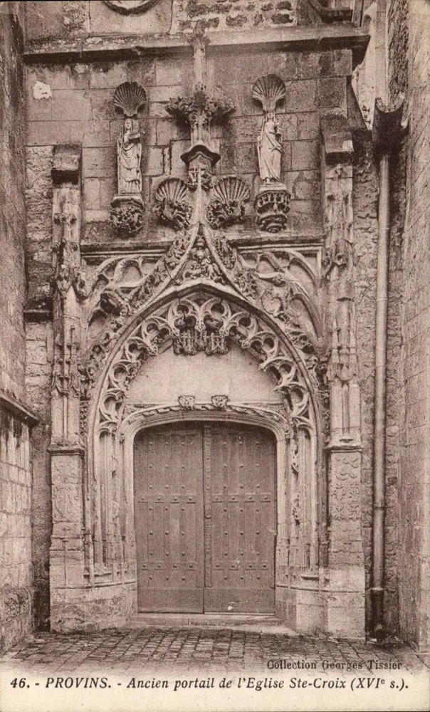 Provins - Alter Portal der Kirche Ste-Croix (16. Jahrhundert) — Sammlung Georges Tissier - Vorderseite