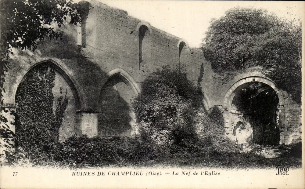 Ruínas de Champlieu (Oise) — A Nef da Igreja — JND Phot. - Frente