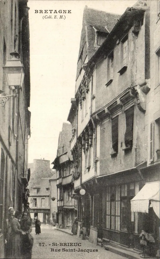 St-Brieuc — Rue Saint-Jacques — Coleção E.H. n°87 - Frente