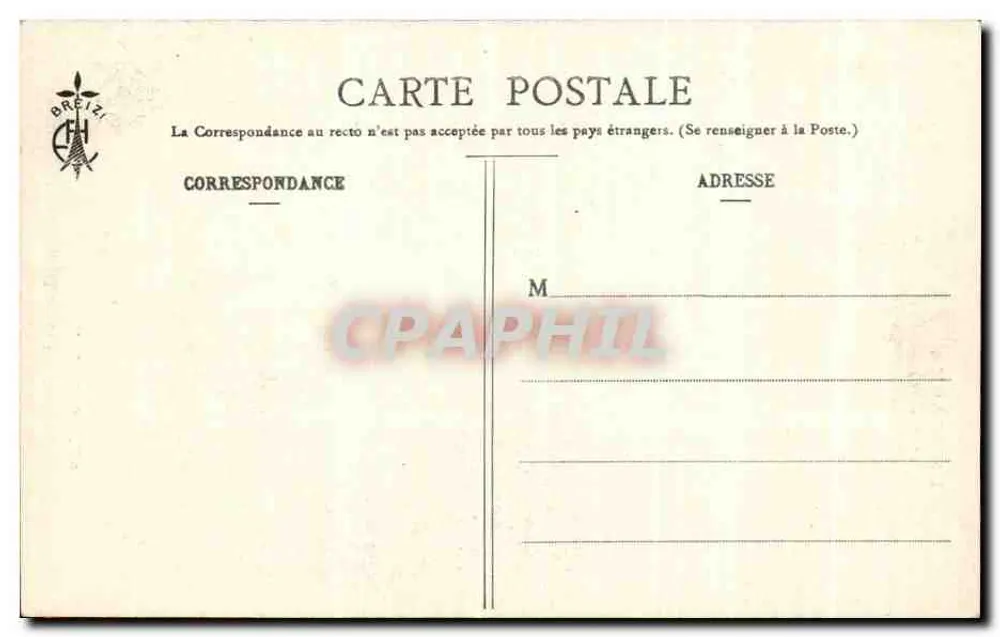 St-Brieuc — Rue Saint-Jacques — Coleção E.H. n°87 - Verso