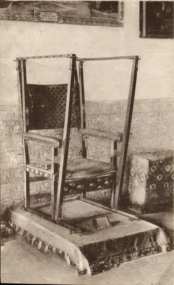 El Escorial — Thronstuhl von Felipe II — Grafos, Madrid, Nr. 36 - Vorderseite