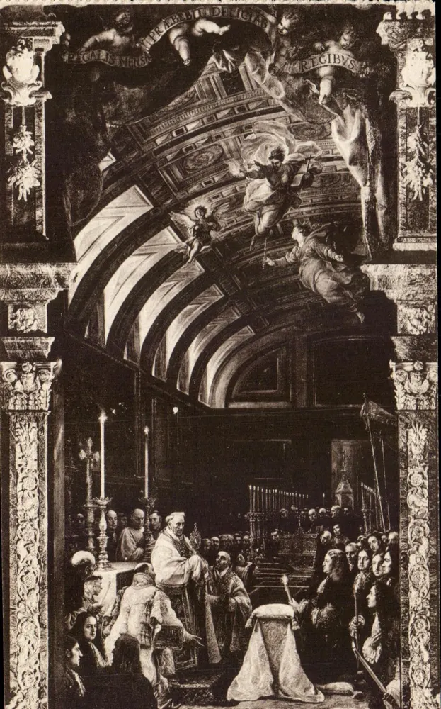 El Escorial — Sakristei. Die Heilige Form — Gráficos de F. Coello - Vorderseite