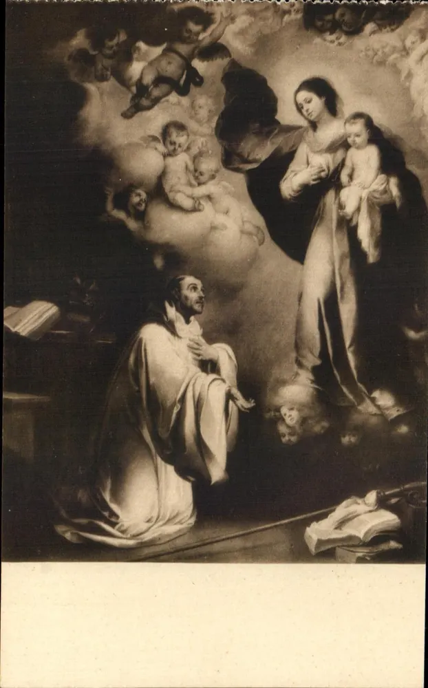 San Bernardo — obra de Murillo — Museu do Prado, n° 978 - Frente