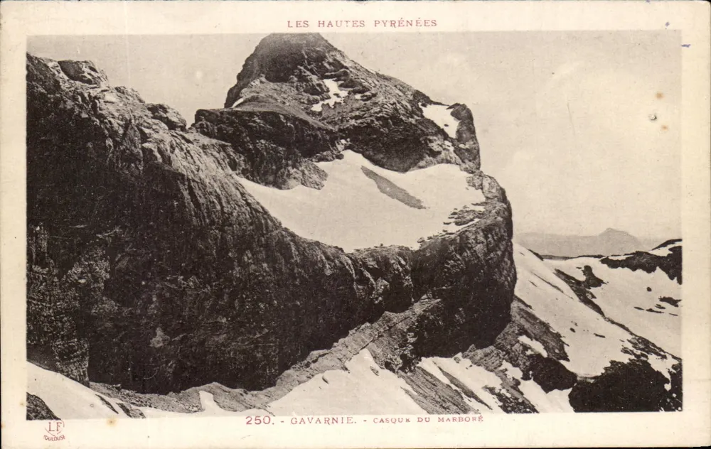 Hohe Pyrenäen — Casque du Marboré — Gavarnie — Phototypie Labouche Toulouse, n°250 - Vorderseite