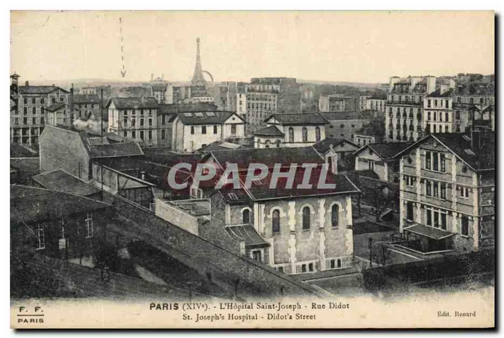 Paris (XIVe) - L'Hôpital Saint-Joseph - Rue Didot - Vorderseite