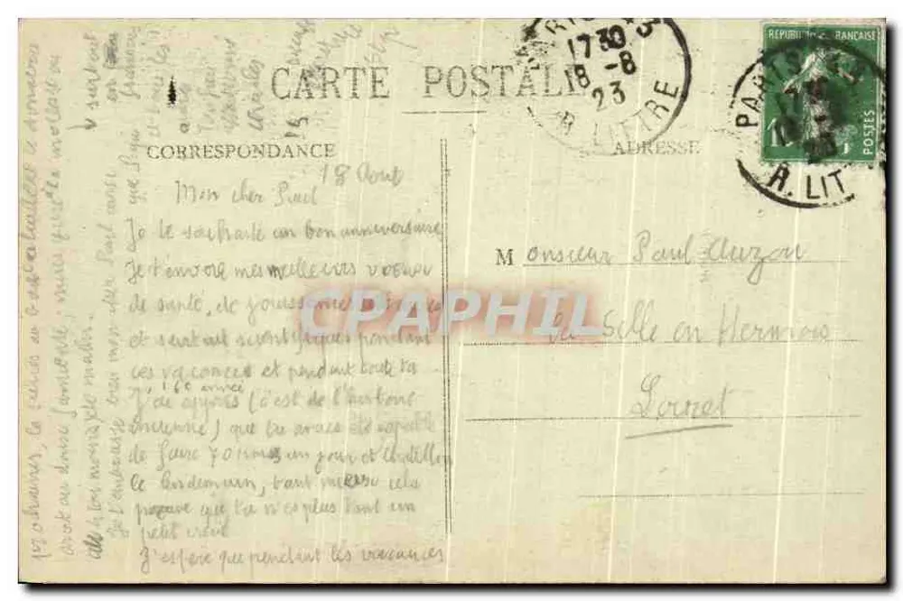 Paris (XIVe) - L'Hôpital Saint-Joseph - Rue Didot - Rückseite