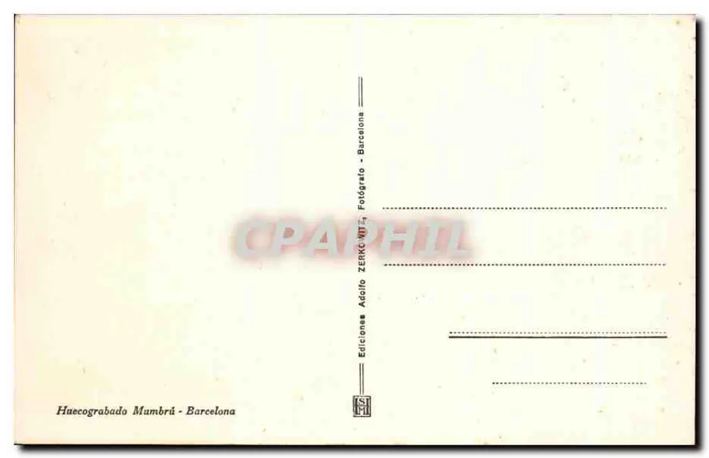 Barcelona - 57 — Denkmal für Antonio López und Paseo de Colón — Ediciones Adolfo Zerko, Barcelona - Rückseite