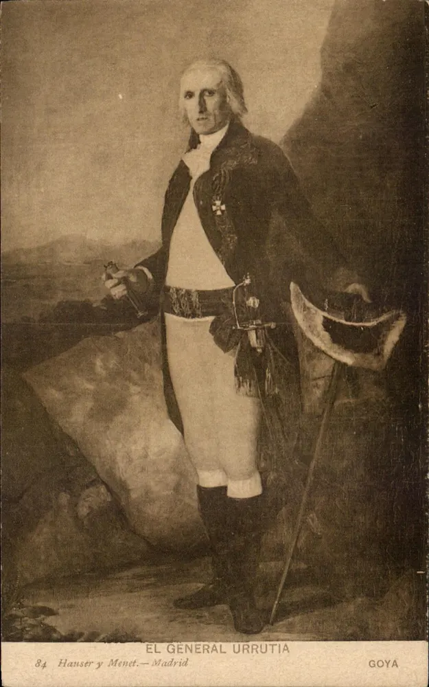 El General Urrutia — retrato — Hanser y Menet, Madrid, n°84 - Frente