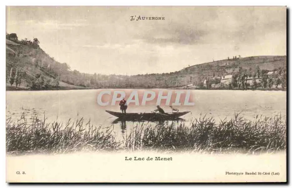 Le Lac de Menet — Auvergne — Phototypie Baudel St-Céré (Lot) - Vorderseite