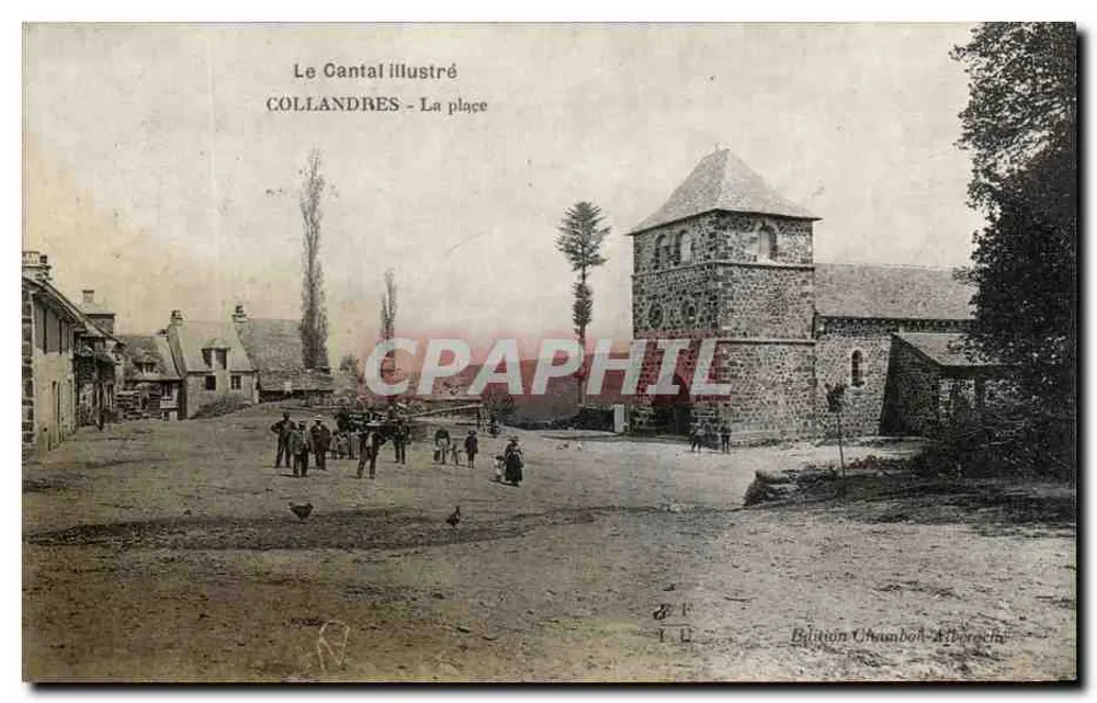 Collandres - A praça — editor Béjatón Chambon-Alboreche - Frente