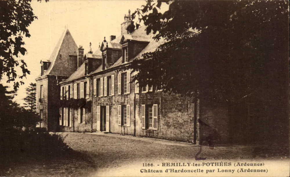 Castelo de Hardoncelle — Remilly-les-Pothières (Ardennes) — Edição Ch. Etiquet - Montfaucon - Frente