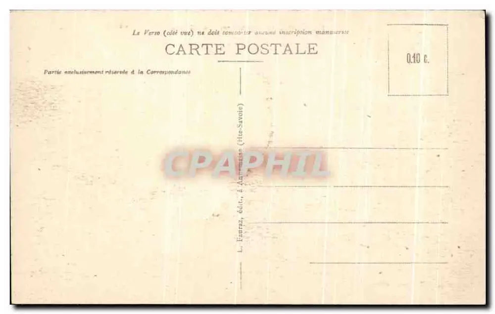 Morzine (Haute-Savoie) - La Mernaz — Ponta de Nions, 2023 m — editor L. Fauran, n° 833 - Verso