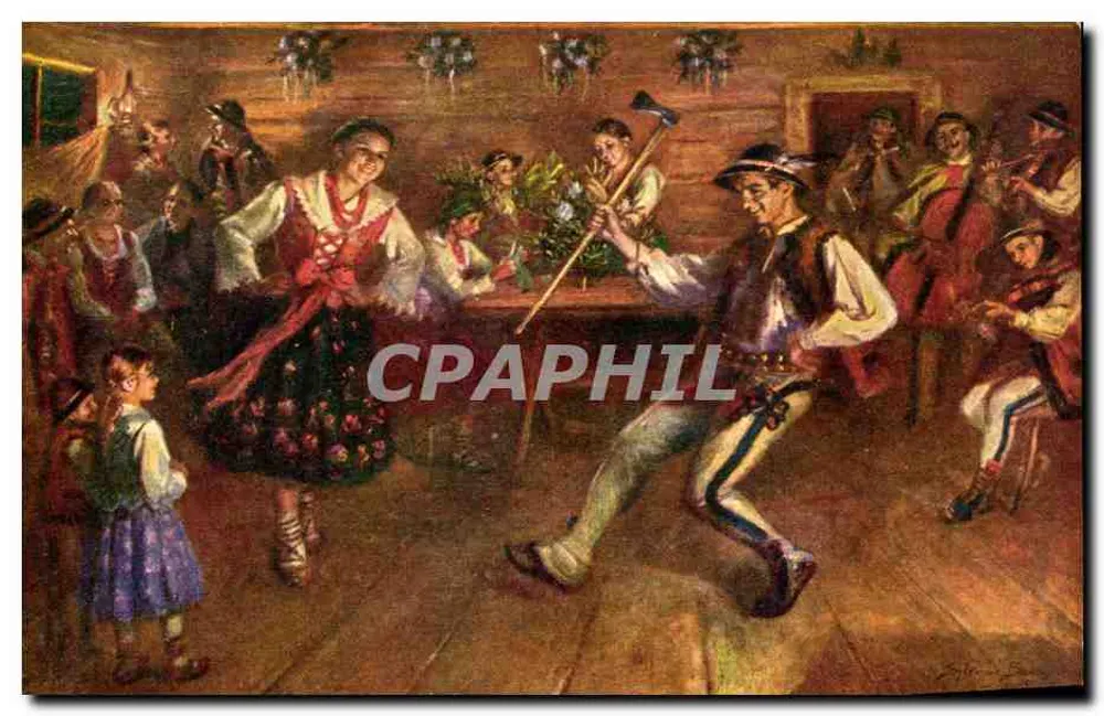 Różdżki weselne — danças nupciais na Polônia — editor AKROBOL, Cracóvia, série 3-36 - Frente