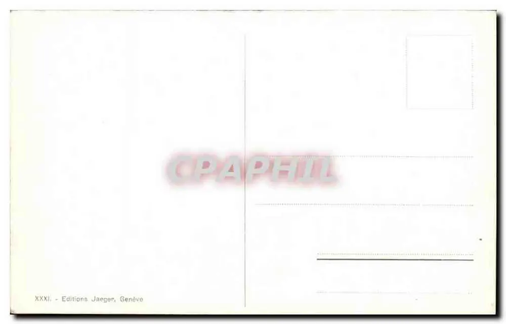 Genf. Kirche Notre-Dame und Bahnhof Cornavin — Editions Jaeger, Nr. 4074 - Rückseite
