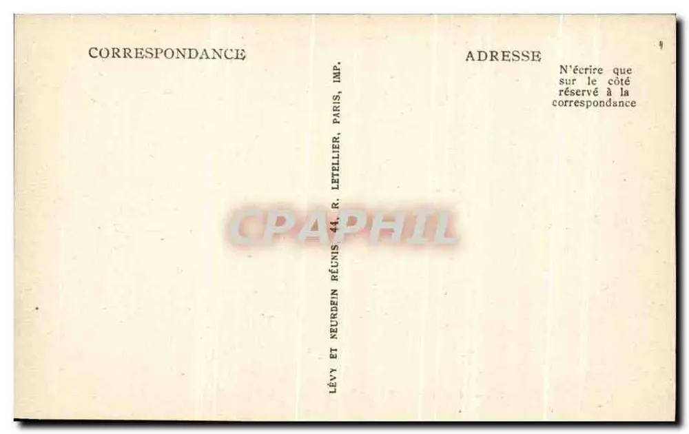 Compiegne — Ansicht unter der Tonnelle und der Treppe des Schlosses — LL — n° 151 - Rückseite