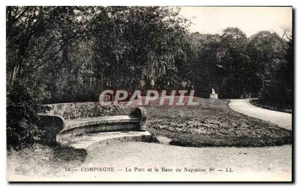 Compiègne — Il Parco e il Banco di Napoleone I — LL - Recto