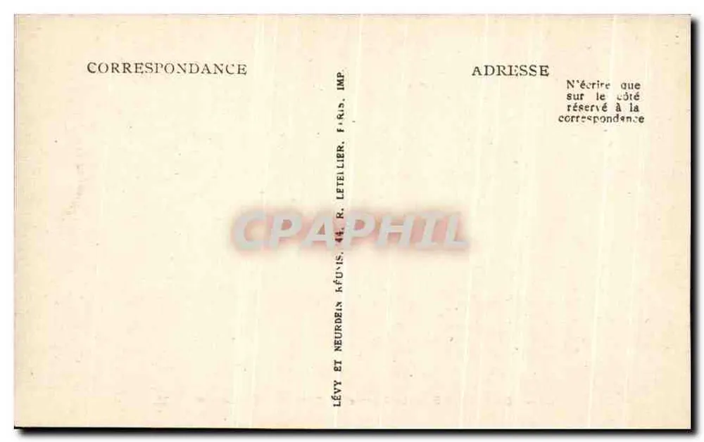 Compiègne — Il Parco e il Banco di Napoleone I — LL - Verso