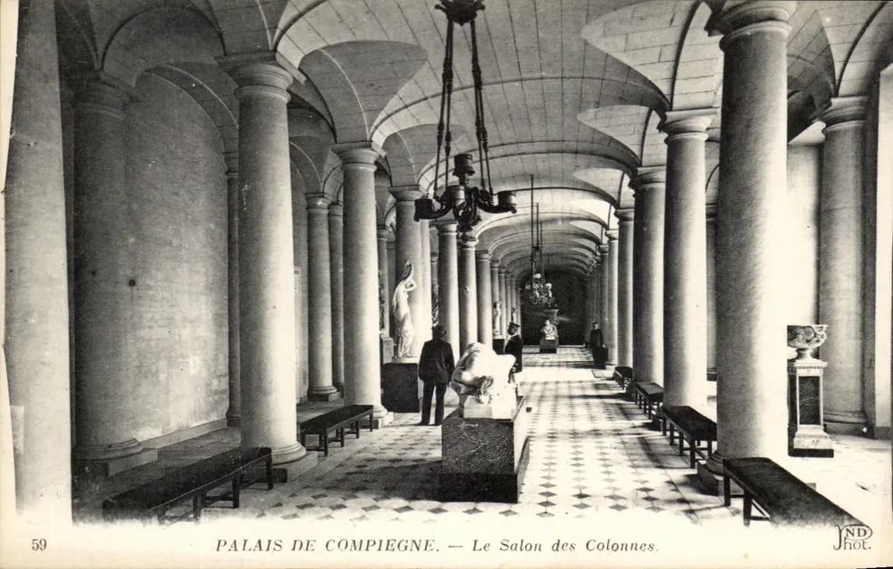 Palácio de Compiègne — O Salão das Colunas — JND Fot. - Frente