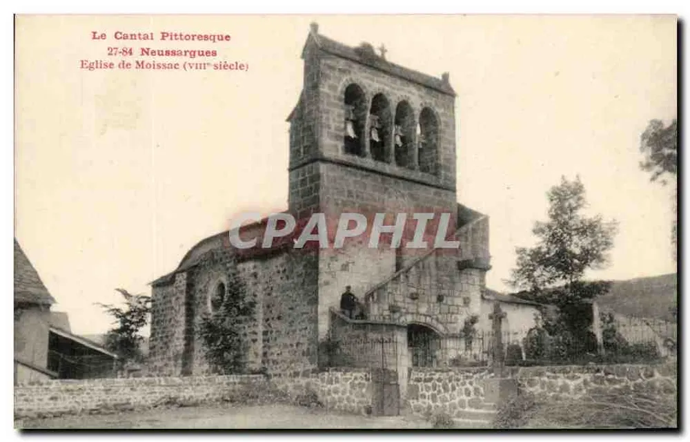 Kirche von Moissac — Das pittoreske Cantal — Verlag P. et A. Malraux - Aurillac - Vorderseite